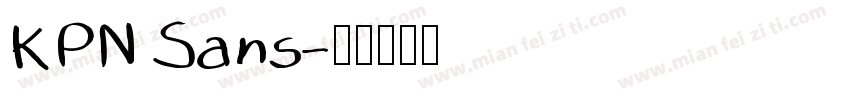 KPN Sans字体转换